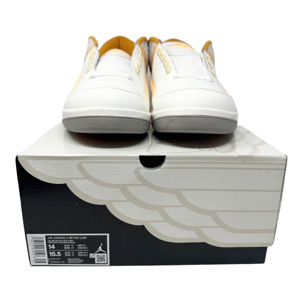 Air Jordan 2 Retro Low DV9956118 Sail/Light Curry/Cobblestone/Melon Tint Size 14 - Picture 8 of 9